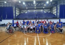 Aγώνας Καλαθοσφαίρισης με Αμαξίδιο στο Δίστομο