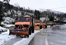 1 εκατ. ευρώ για να παραμείνουν ασφαλείς και ανοιχτοί οι δρόμοι της Βοιωτίας τον χειμώνα